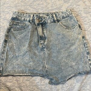 Denim Mini Skirt NWOT
